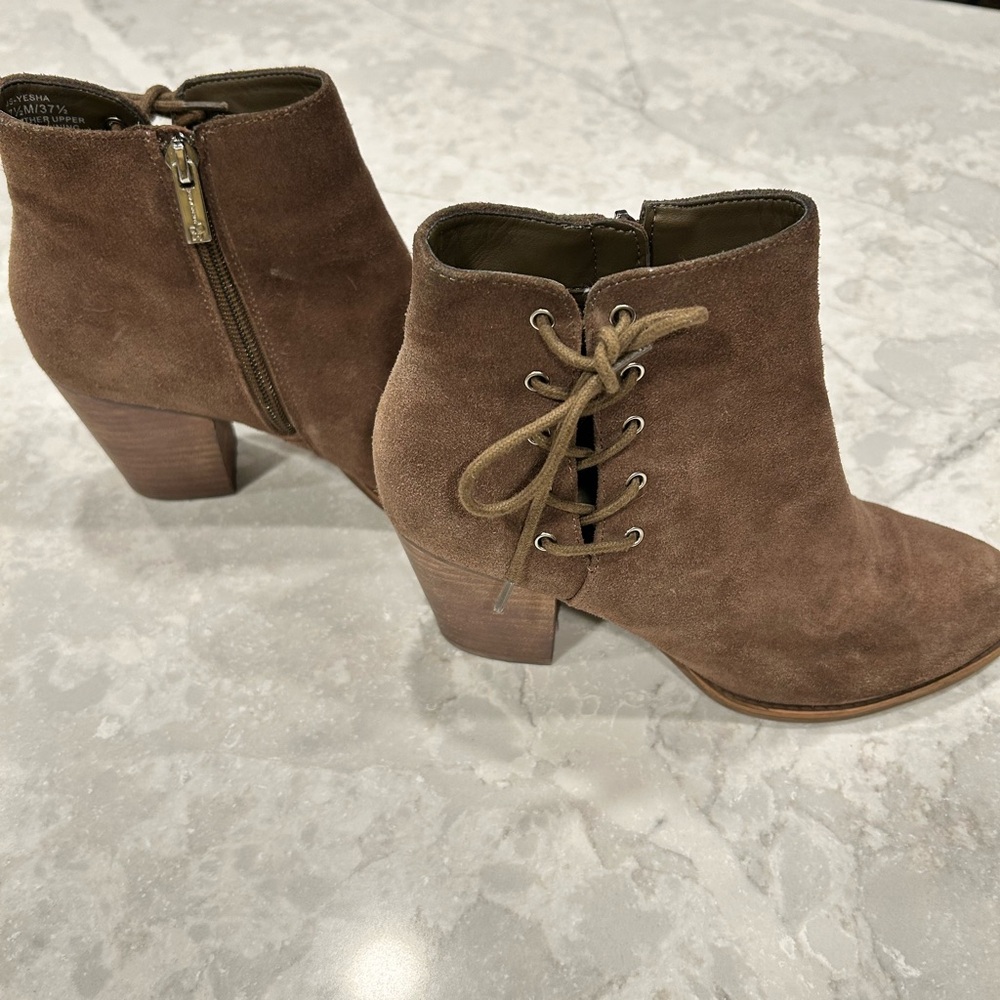 Jessica Simpson Brown Suede Ankle Boots
